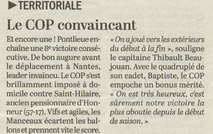 Article Maine Libre 9/12/2019