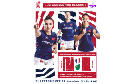 Match au Mans - 6 Nations féminin France-Irlande